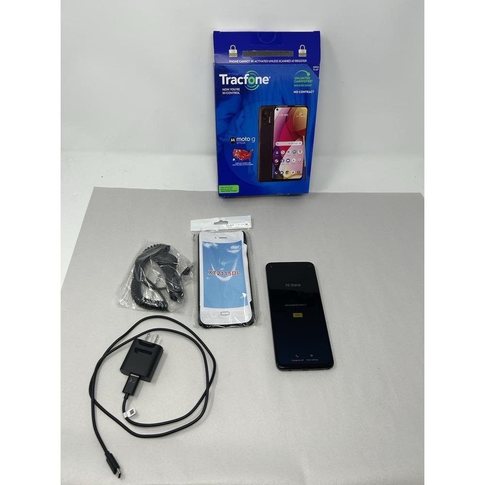 Motorola Moto G Stylus (2021) - 128GB - Black (TracFone) XT2115DL Smartphone